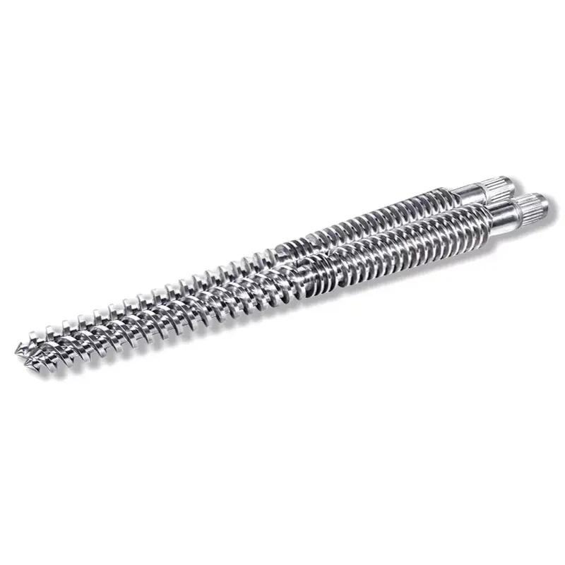 Intermeshing Konusa Ĝemelo Ŝraŭbo